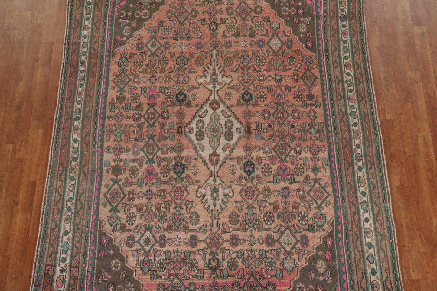 Geometric Hamedan Persian Area Rug 7x10