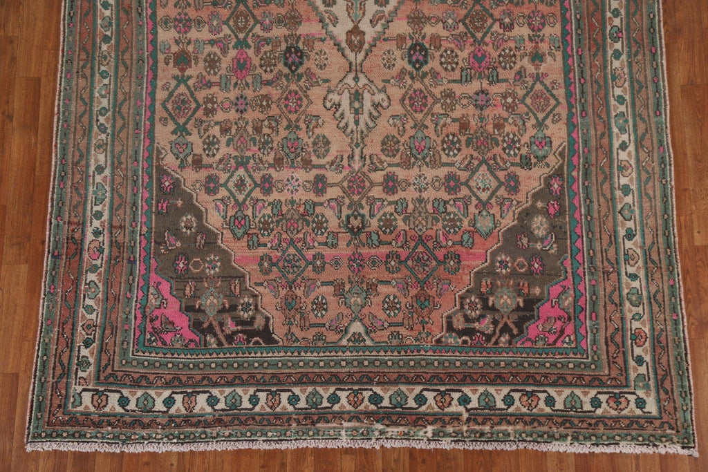 Geometric Hamedan Persian Area Rug 7x10