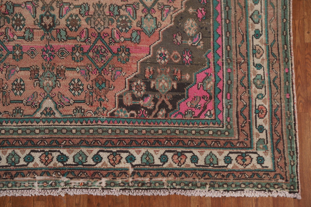 Geometric Hamedan Persian Area Rug 7x10