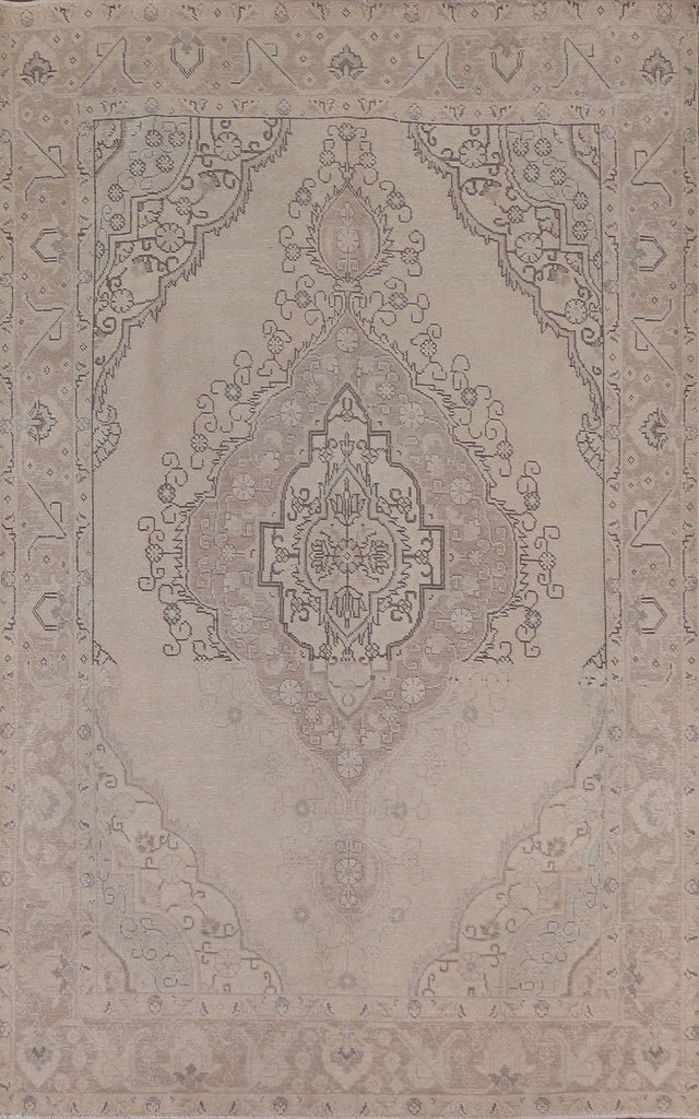 Distressed Tabriz Persian Area Rug 6x10