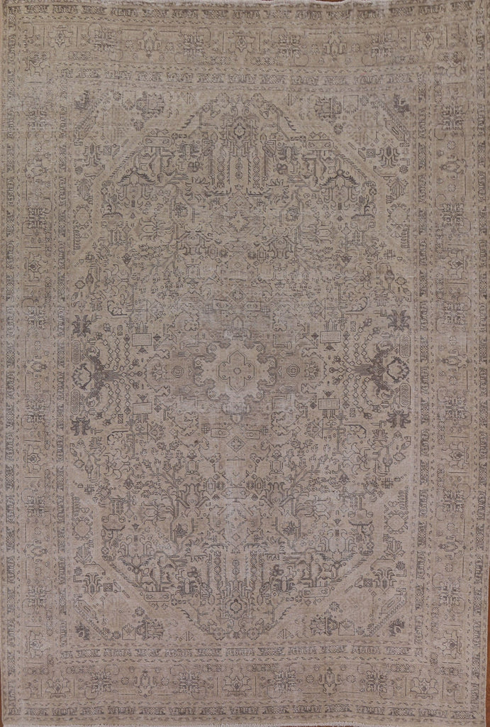 Distressed Tabriz Persian Area Rug 9x11