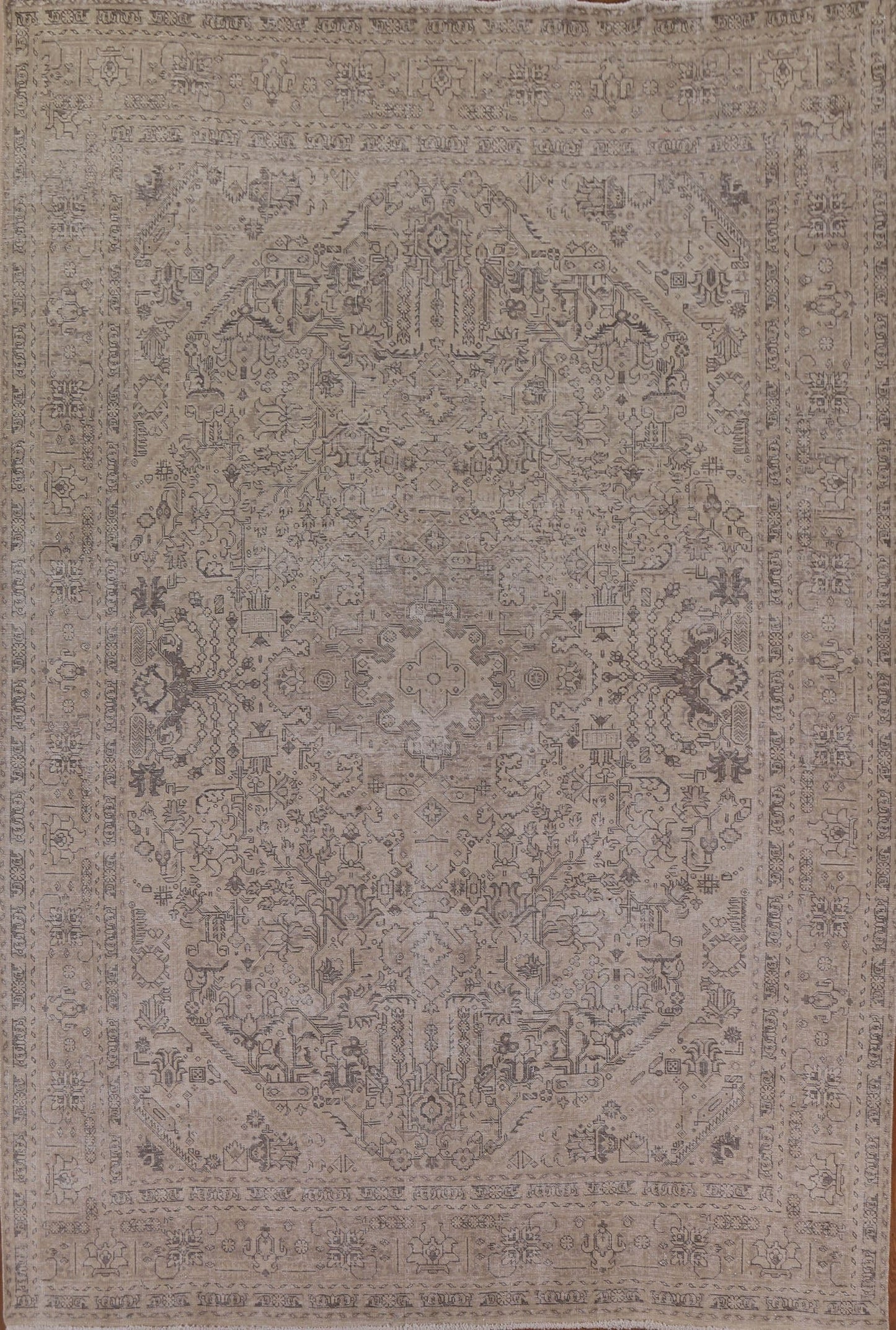 Distressed Tabriz Persian Area Rug 9x11