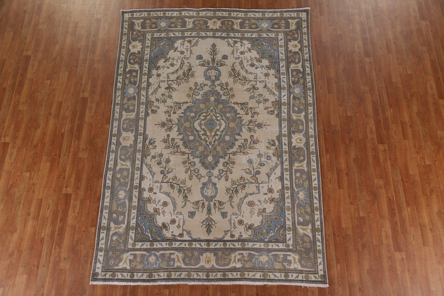 Geometric Tabriz Persian Area Rug 6x10