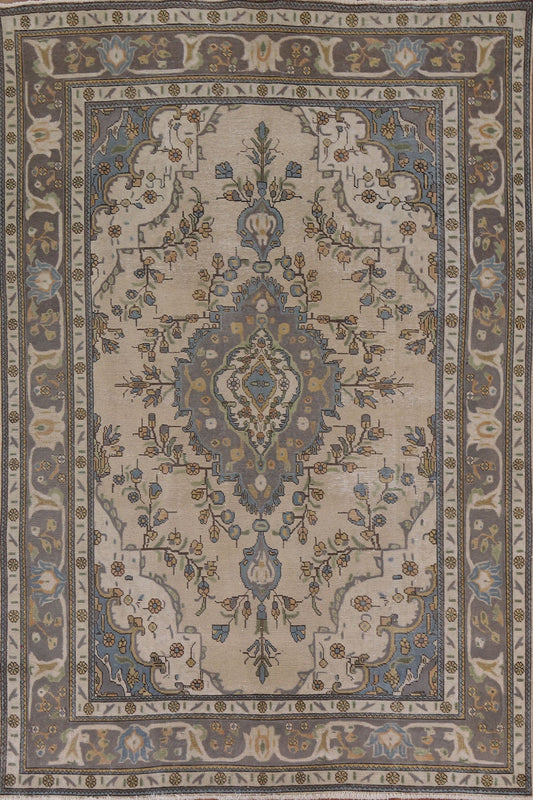 Geometric Tabriz Persian Area Rug 6x10