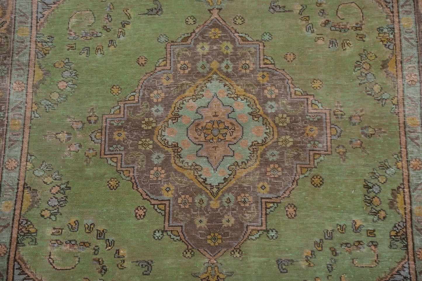 Distressed Tabriz Persian Area Rug 6x9