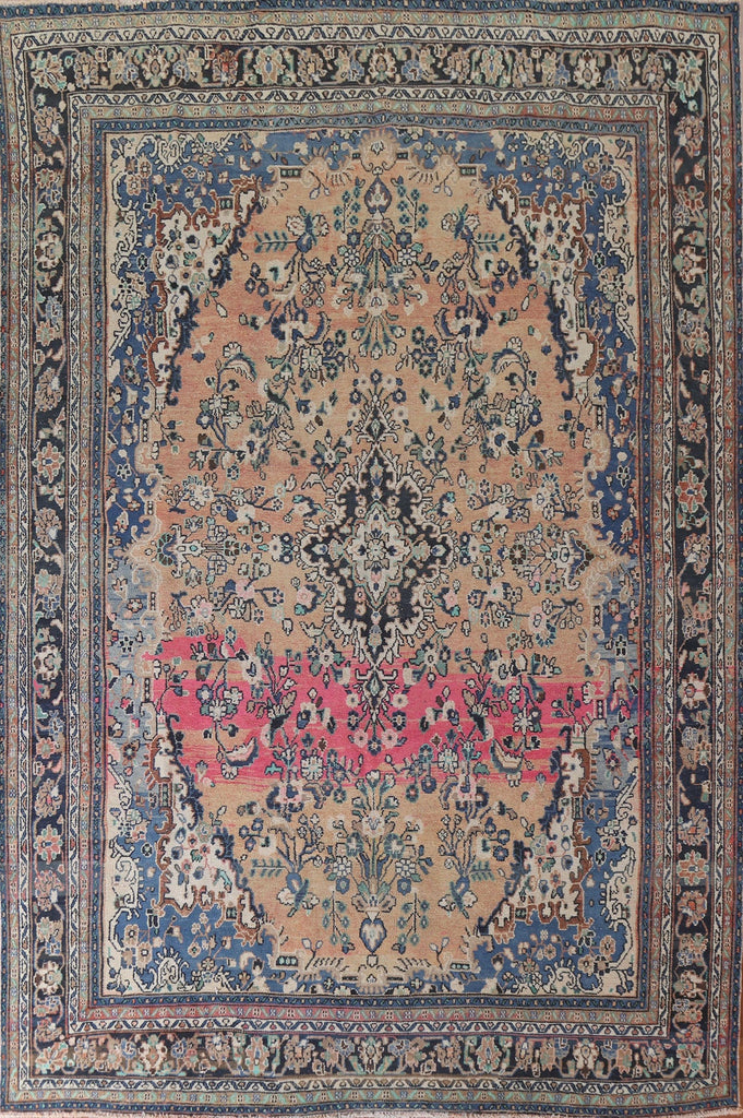 Vintage Hamedan Persian Area Rug 10x13