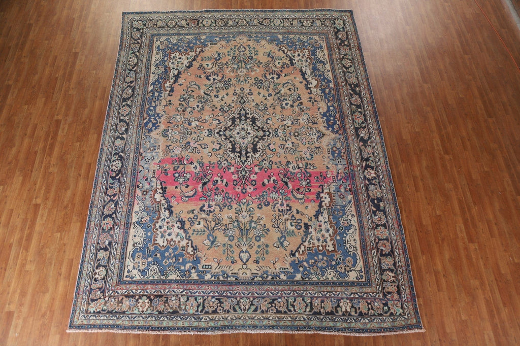 Vintage Hamedan Persian Area Rug 10x13