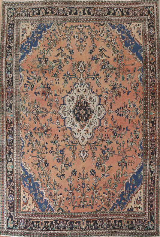 Vintage Hamedan Persian Large Rug 11x13