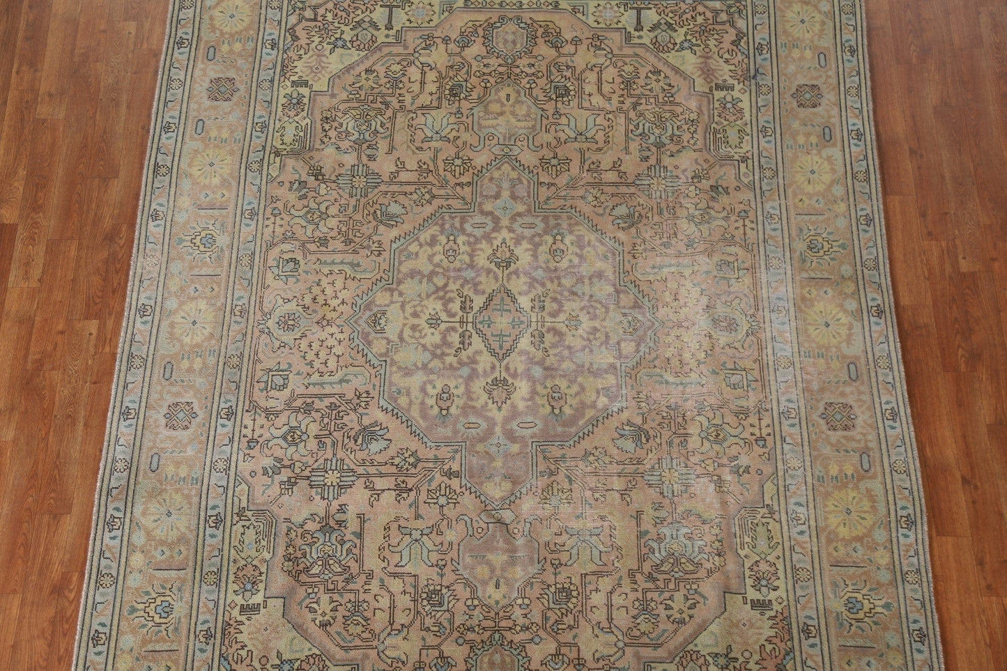 Geometric Tabriz Persian Area Rug 7x10