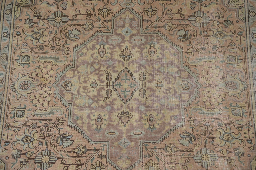 Geometric Tabriz Persian Area Rug 7x10