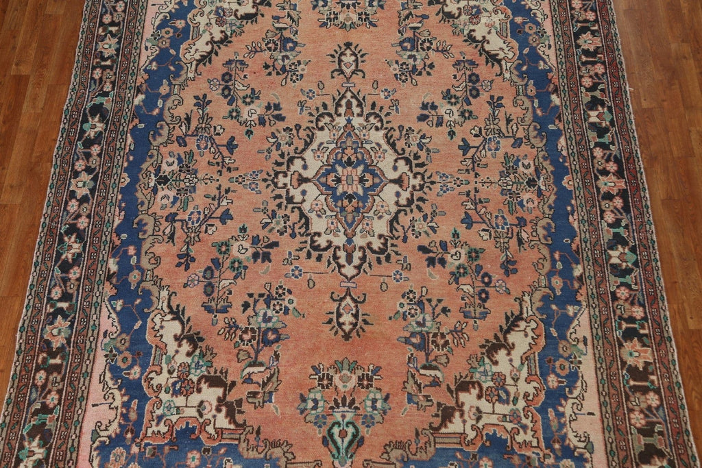 Vintage Wool Hamedan Persian Area Rug 8x11