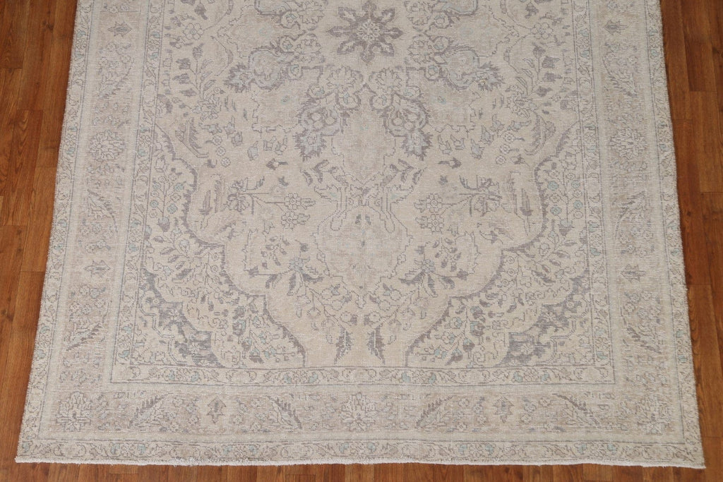 Muted Vintage Tabriz Persian Area Rug 6x10