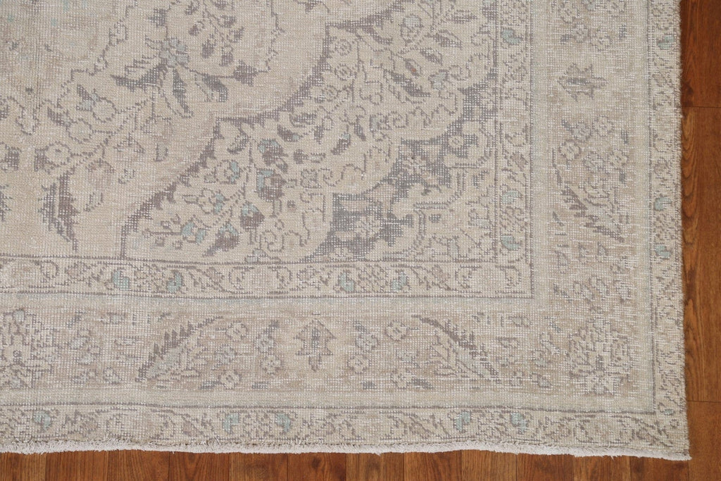 Muted Vintage Tabriz Persian Area Rug 6x10