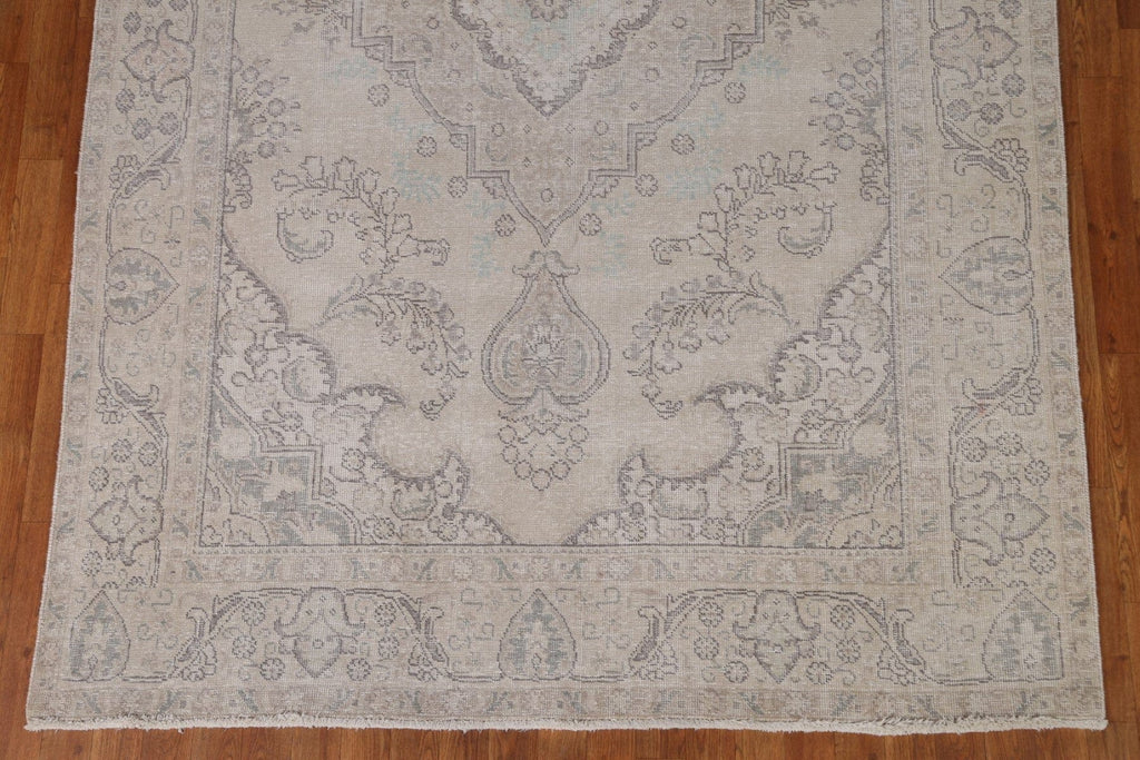 Distressed Tabriz Persian Area Rug 6x9