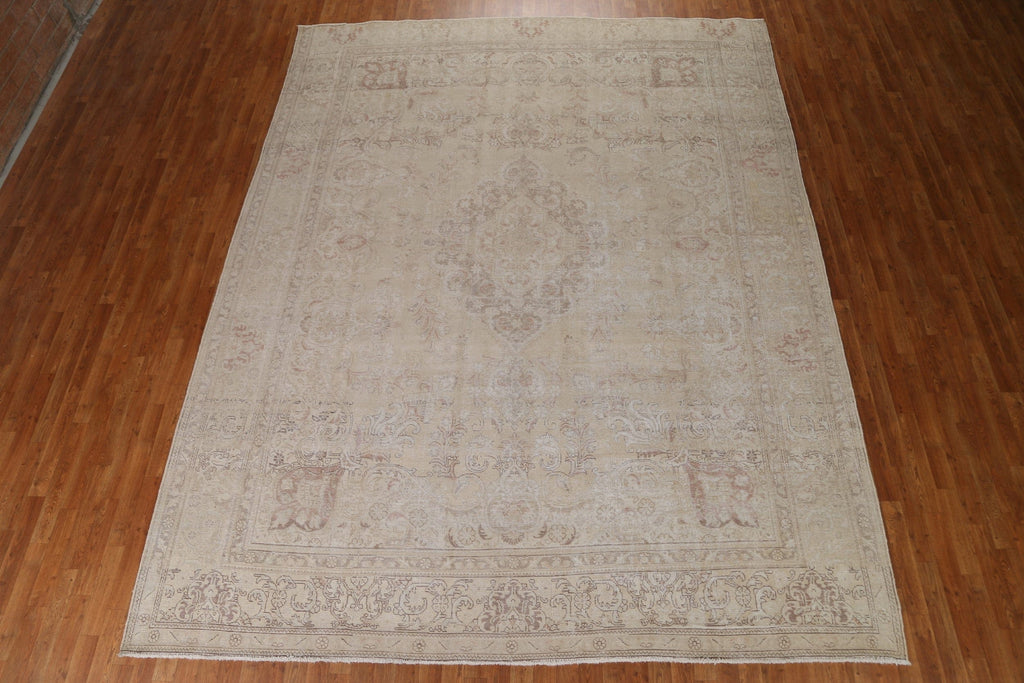 Distressed Tabriz Persian Area Rug 10x13