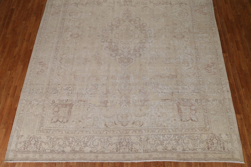 Distressed Tabriz Persian Area Rug 10x13