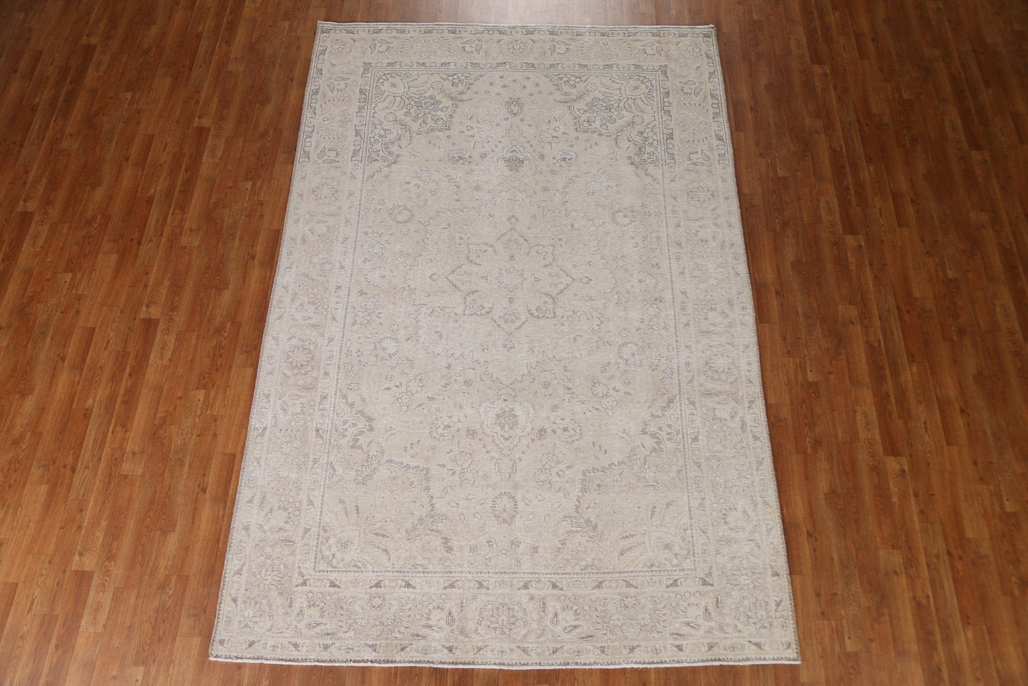 Distressed Tabriz Persian Area Rug 7x10