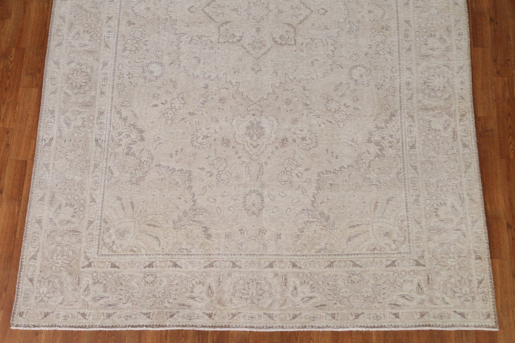 Distressed Tabriz Persian Area Rug 7x10