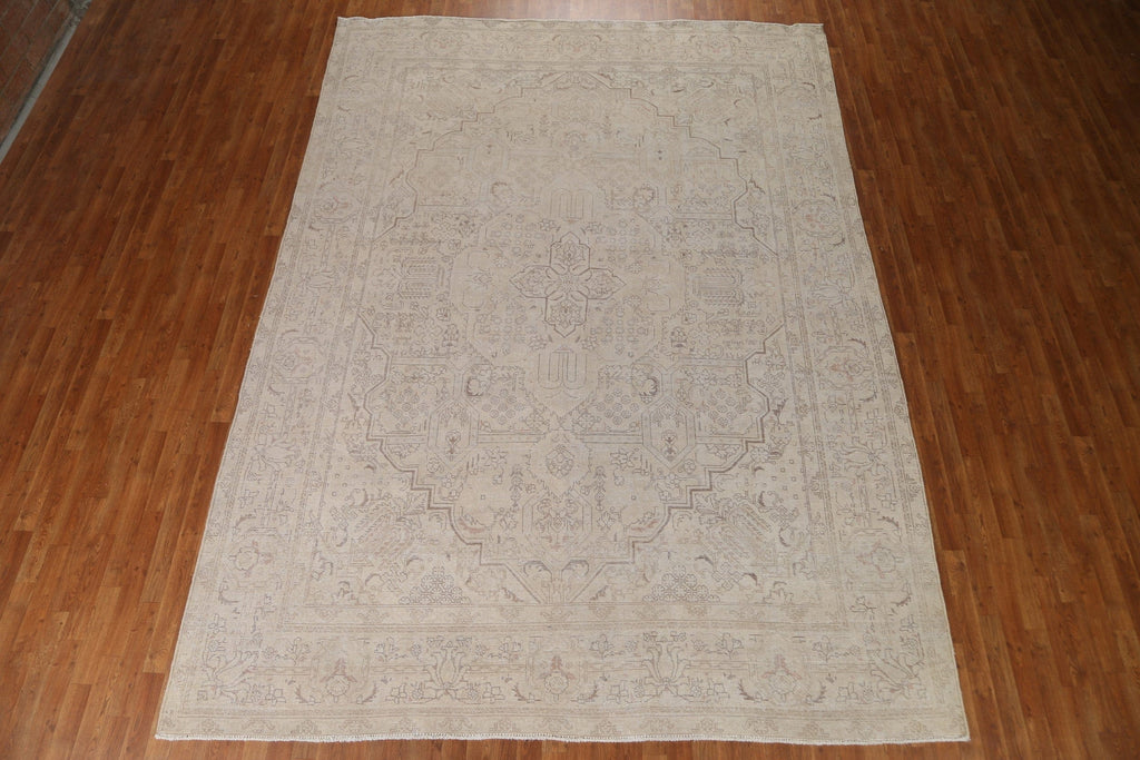 Distressed Tabriz Persian Area Rug 9x13