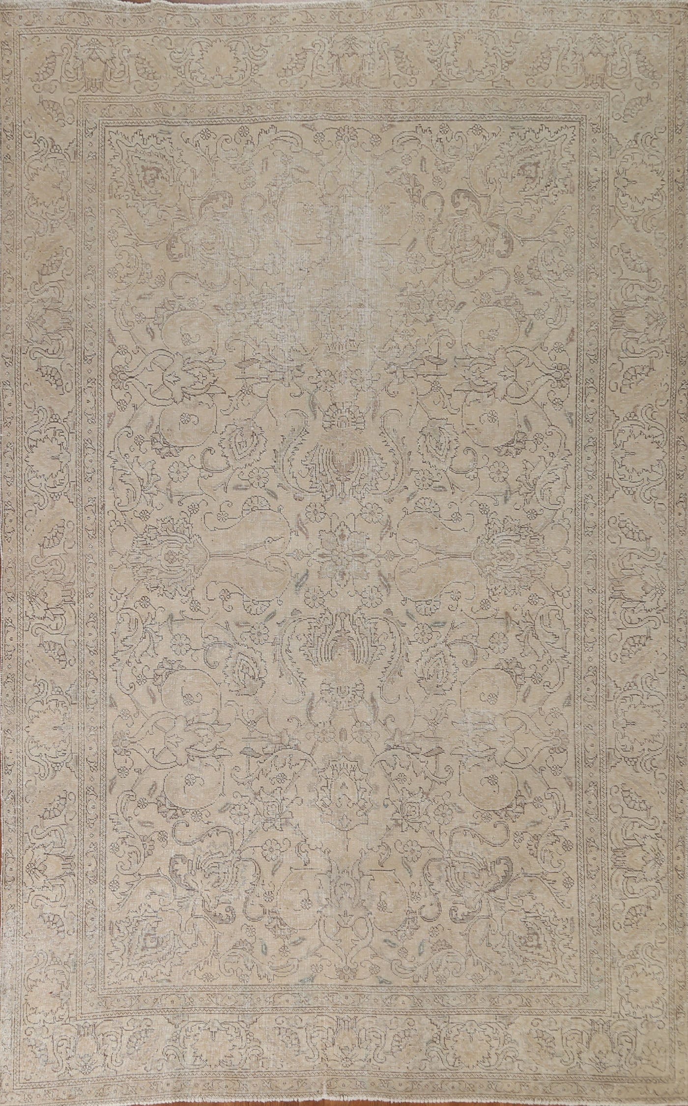 Distressed Tabriz Persian Area Rug 8x11