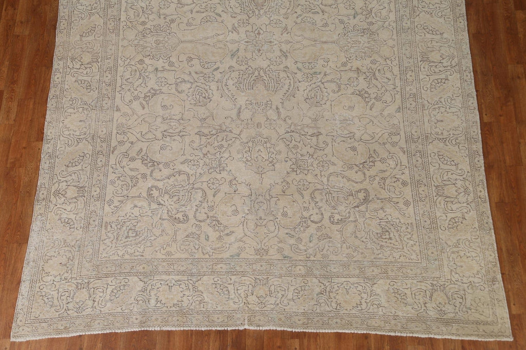 Distressed Tabriz Persian Area Rug 8x11