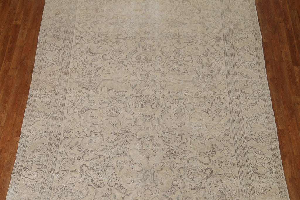 Distressed Tabriz Persian Area Rug 8x11