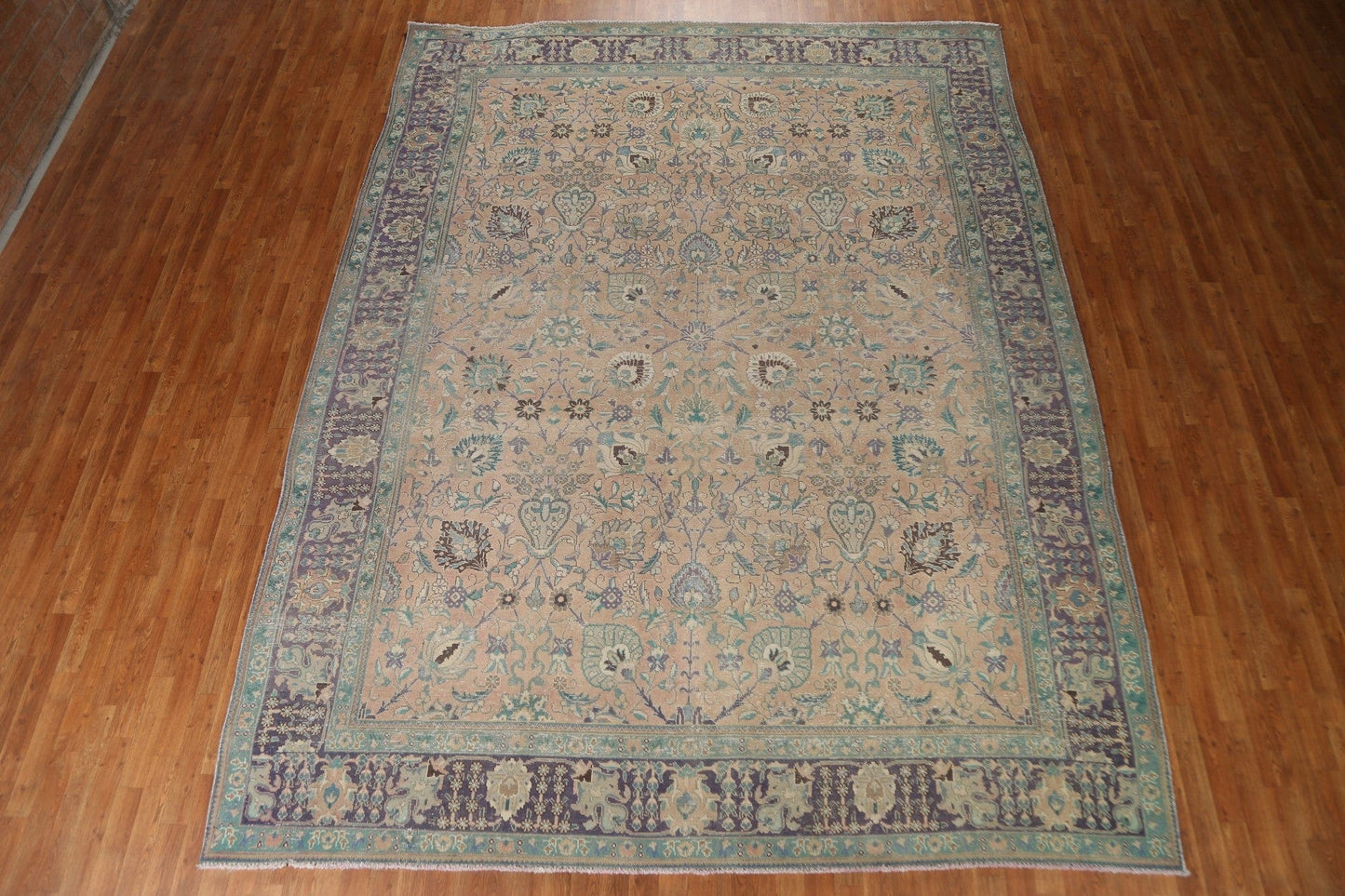 All-Over Floral Tabriz Persian Area Rug 10x13