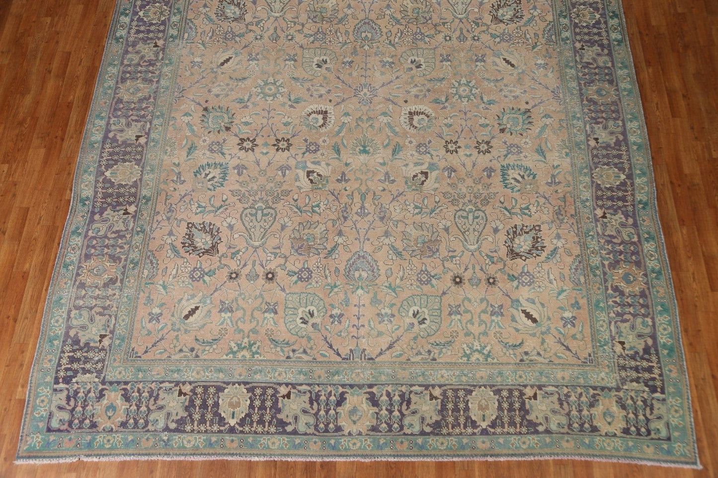 All-Over Floral Tabriz Persian Area Rug 10x13