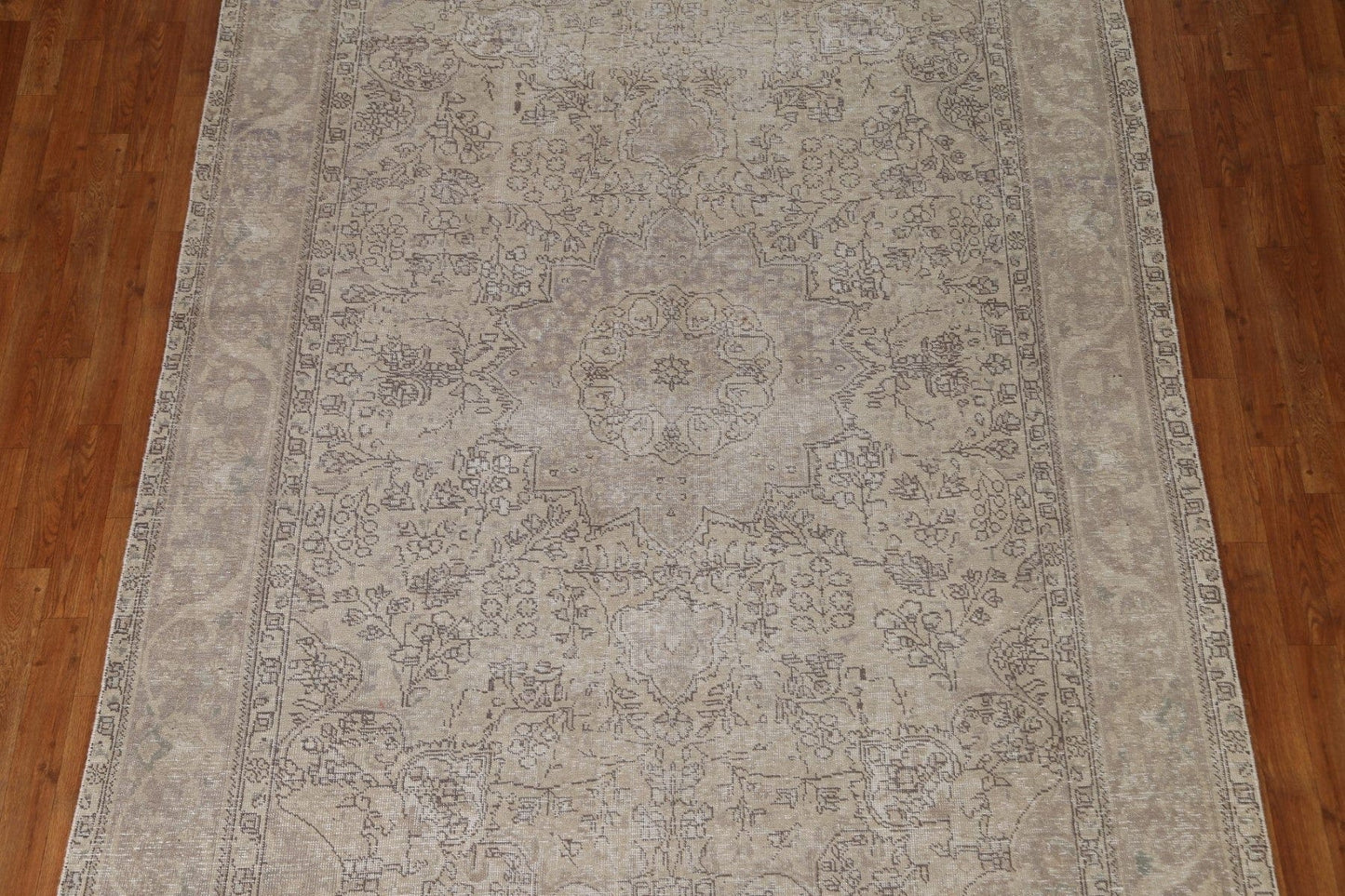 Distressed Tabriz Persian Area Rug 7x9