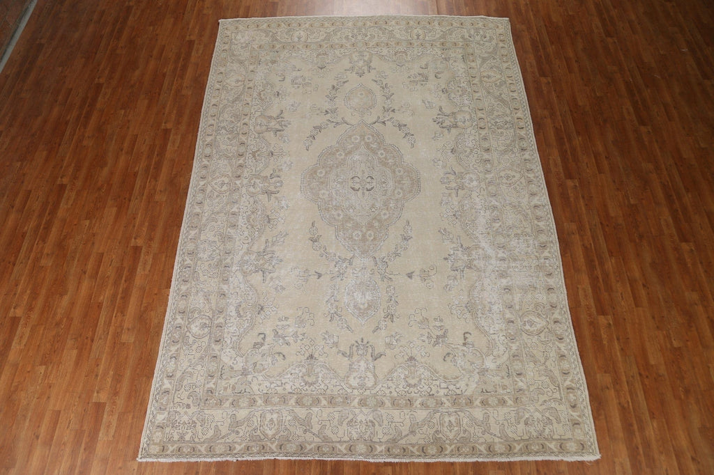 Distressed Tabriz Persian Area Rug 8x12