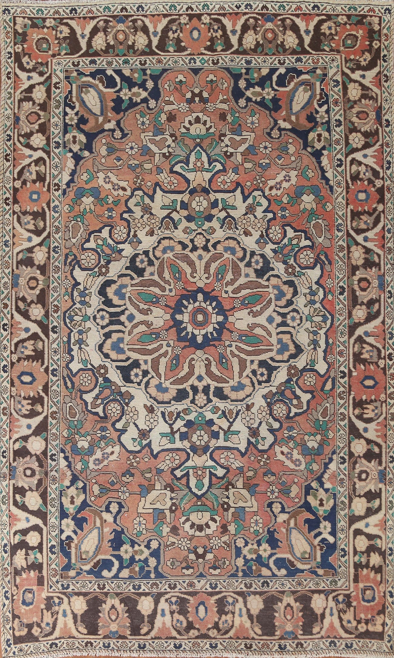 Geometric Bakhtiari Persian Area Rug 7x10