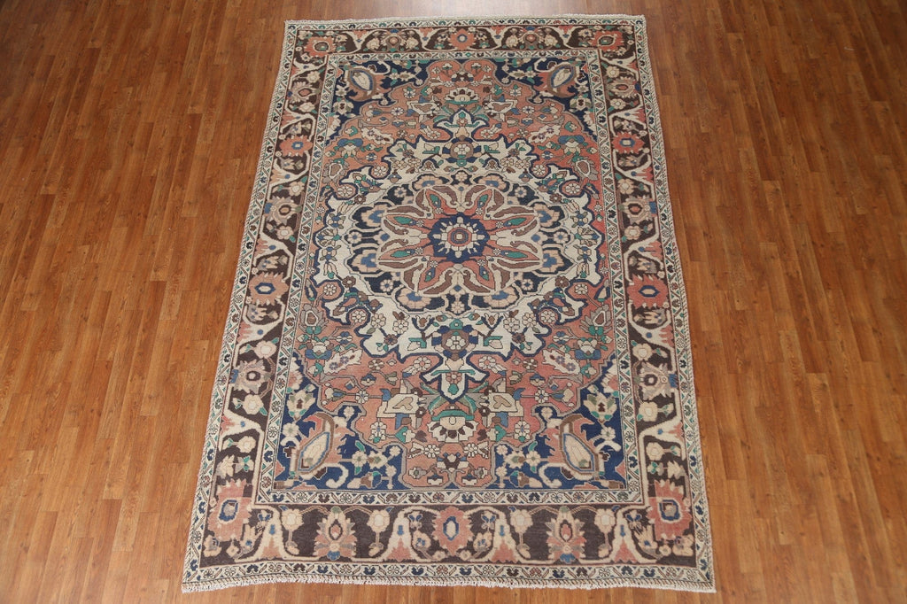 Geometric Bakhtiari Persian Area Rug 7x10