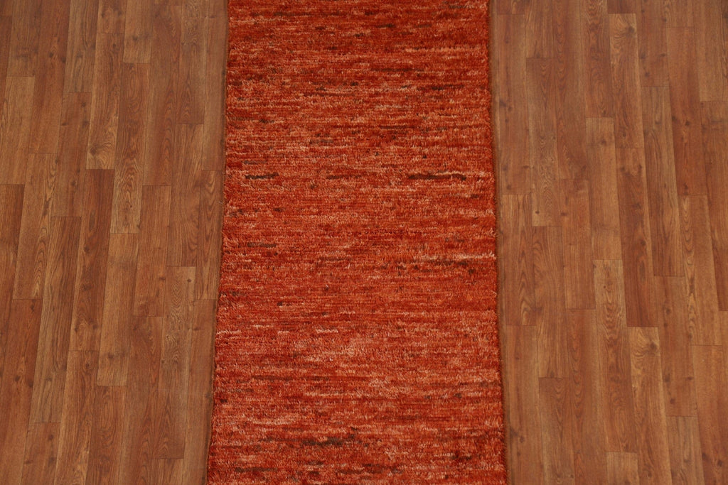 Modern Moroccan Runner Rug 3x7