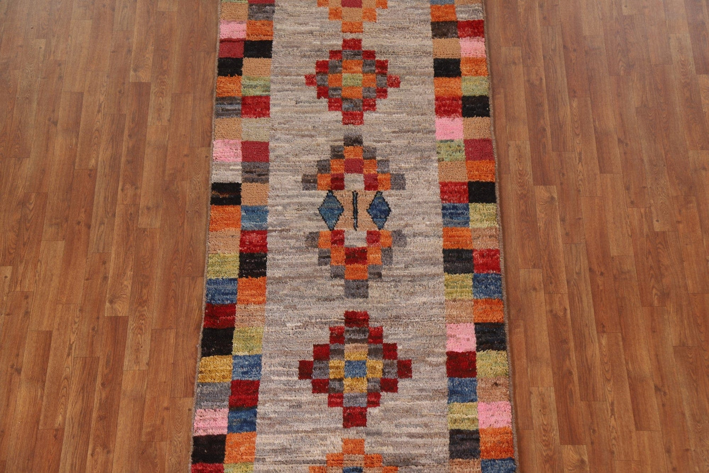 Wool Moroccan Oriental Runner Rug 4x10