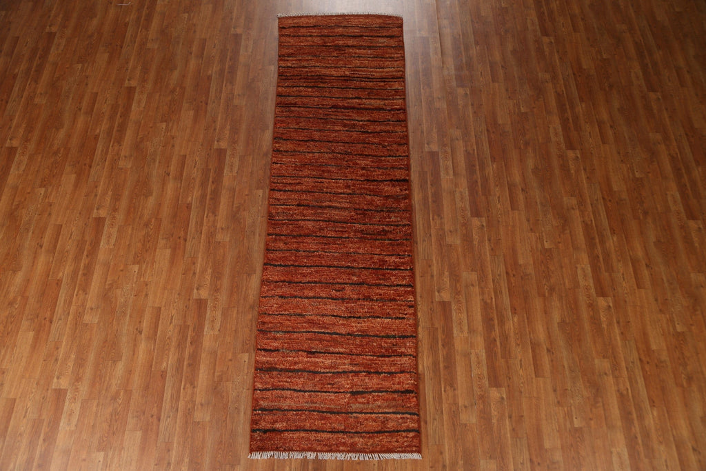 Orange Moroccan Runner Rug 3x10