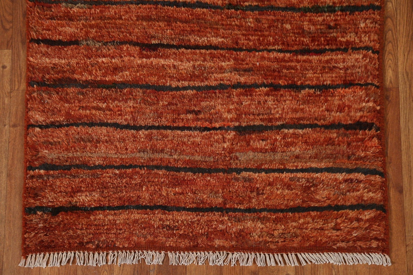 Orange Moroccan Runner Rug 3x10