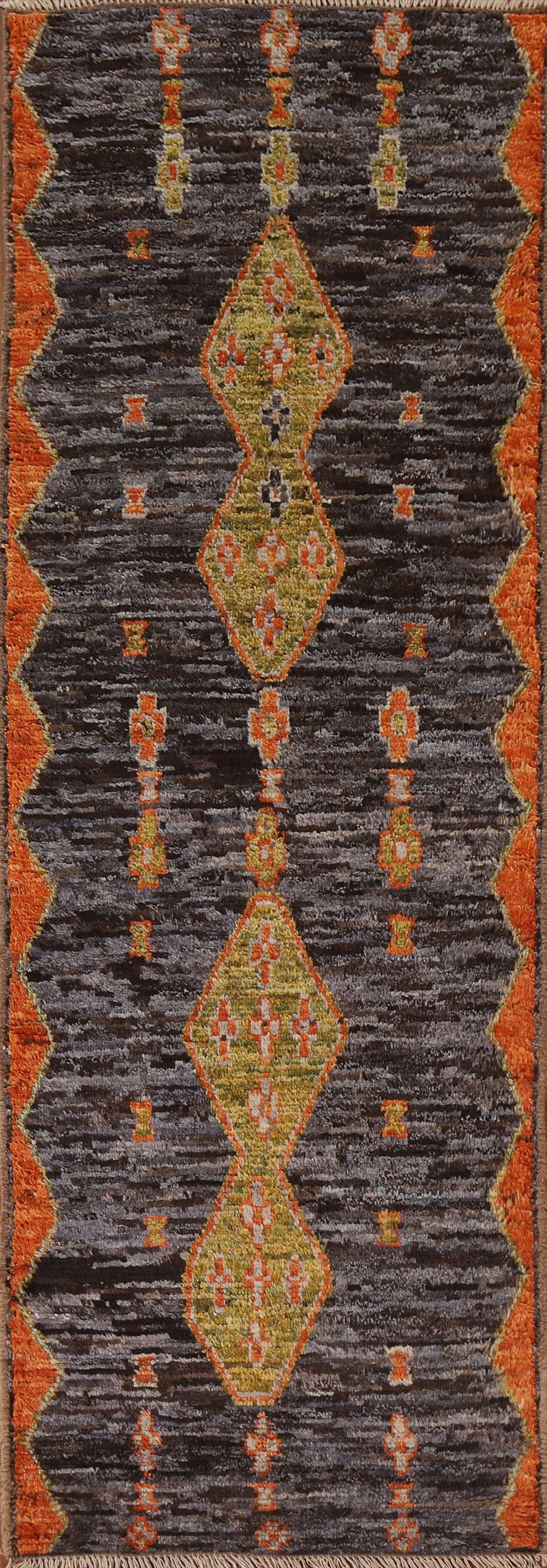 Handmade Moroccan Oriental Runner Rug 3x10