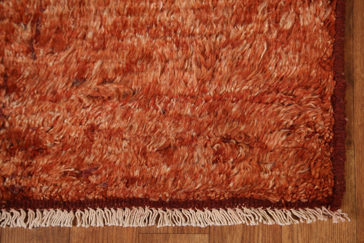 Orange Moroccan Runner Rug 3x8