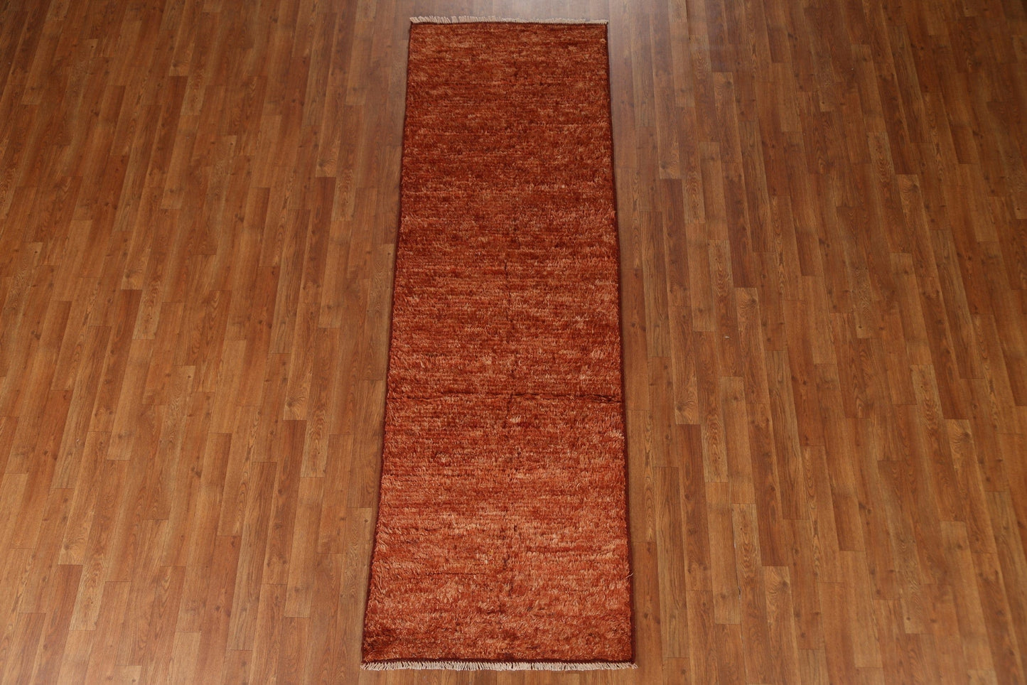 Orange Moroccan Runner Rug 3x8