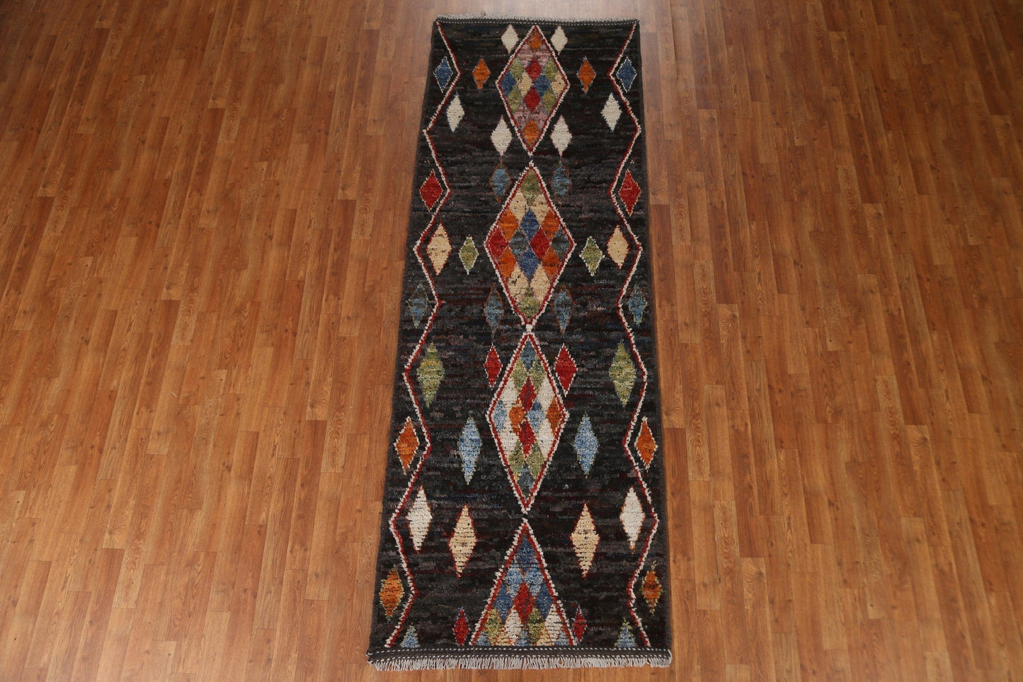 Geometric Moroccan Runner Rug 3x10