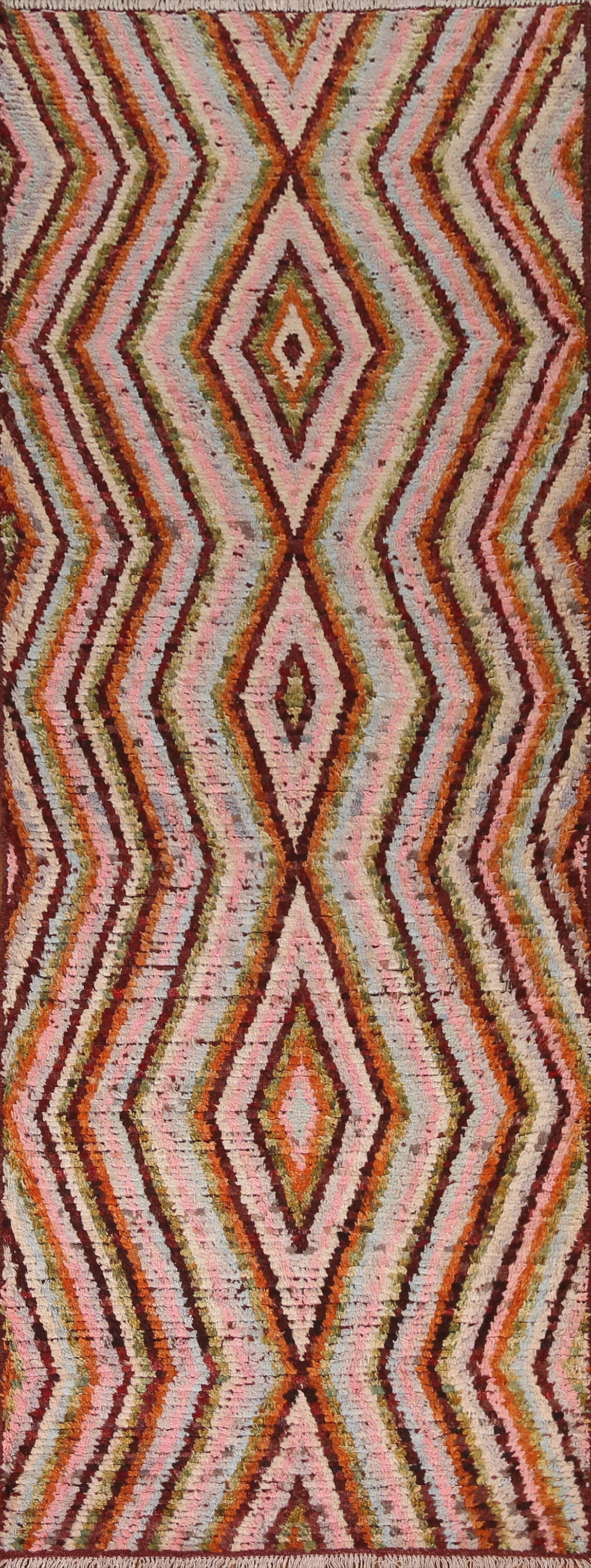 Geometric Moroccan Runner Rug 3x10