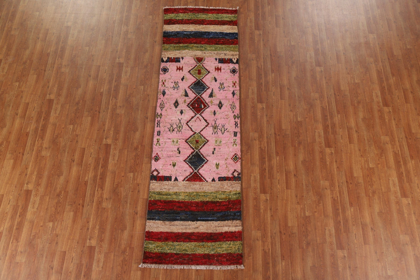 Tribal Moroccan Runner Rug 3x10