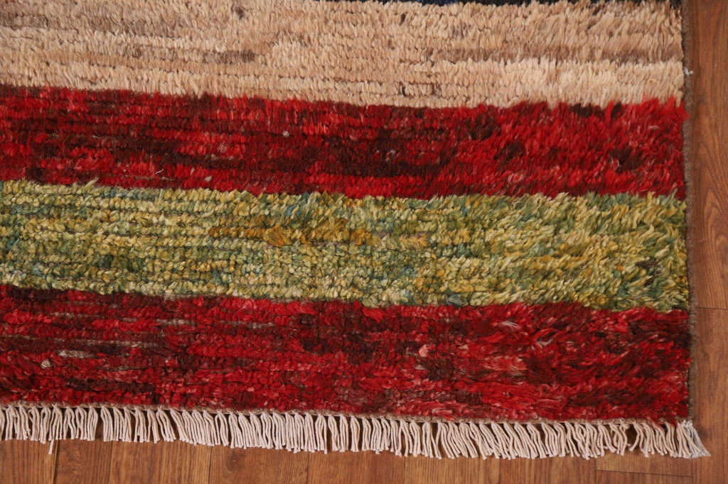 Tribal Moroccan Runner Rug 3x10