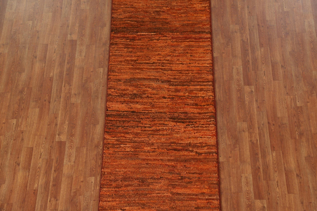 Orange Moroccan Runner Rug 3x10