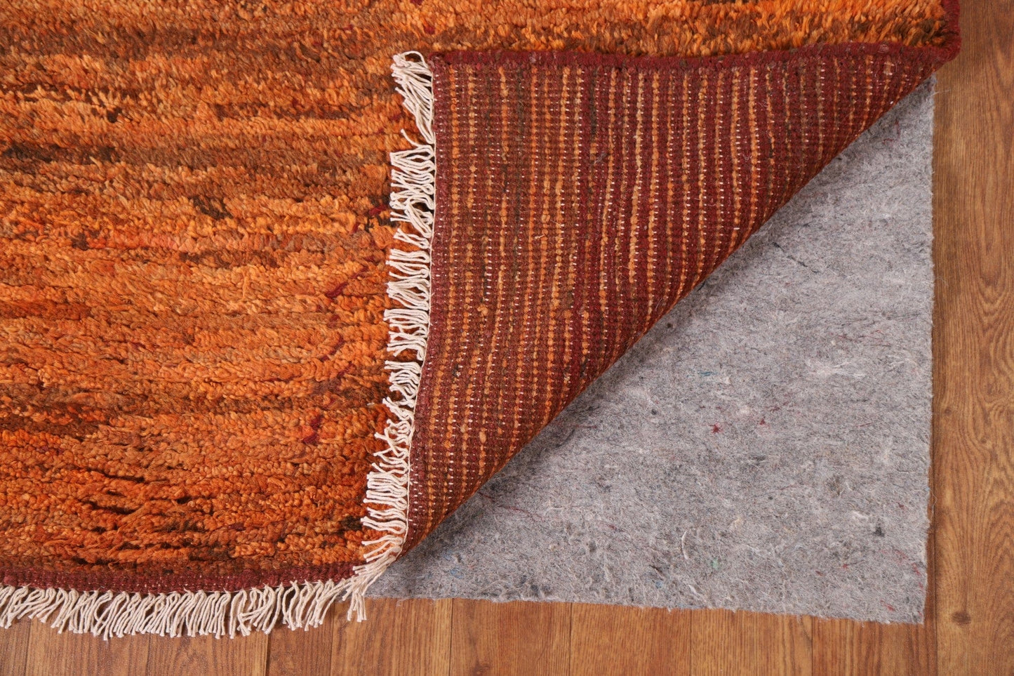 Orange Moroccan Runner Rug 3x10