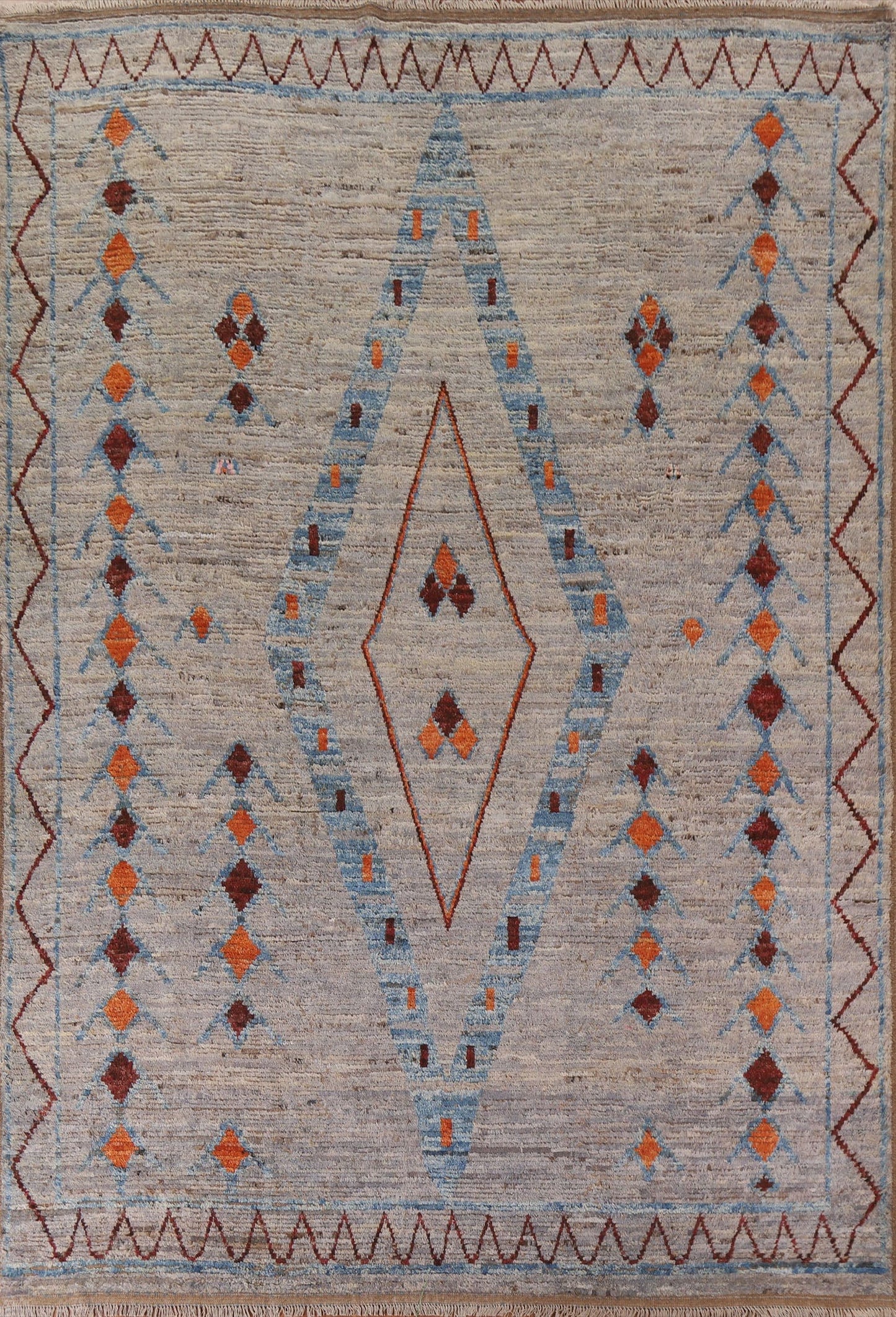 Geometric Moroccan Area Rug 9x12