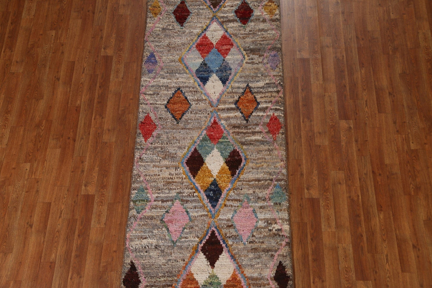 Handmade Moroccan Runner Rug 3x10