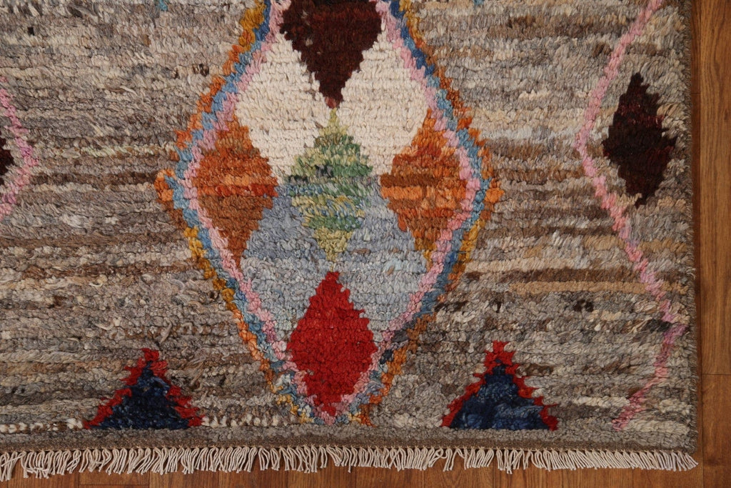 Handmade Moroccan Runner Rug 3x10