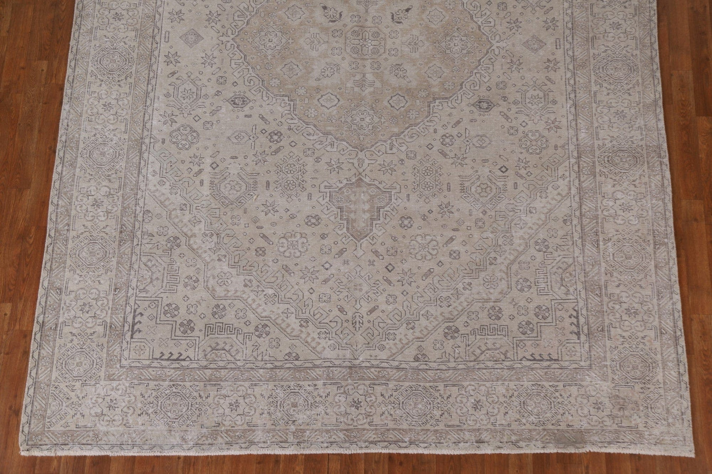 Distressed Muted Tabriz Persian Area Rug 8x11