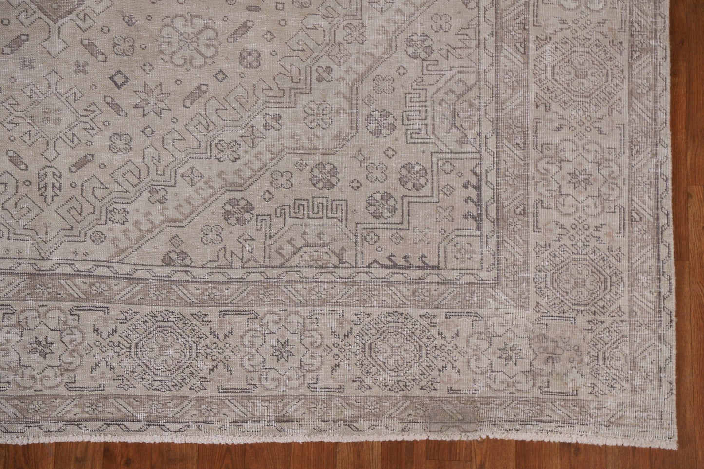 Distressed Muted Tabriz Persian Area Rug 8x11